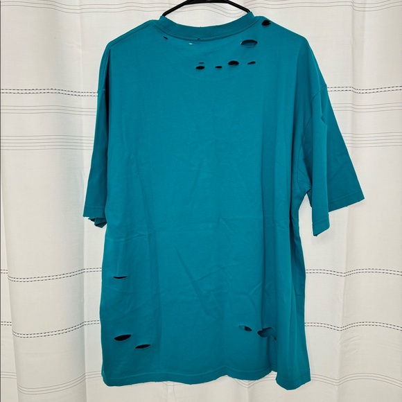 Balenciaga Destroyed Caps T-Shirt Oversized - Picture 2 of 7